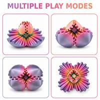 Gear Sphere Desk Fidget Toy Multicolor Rotate Spin Custom Color Sphere Fidget Toy Office Desk