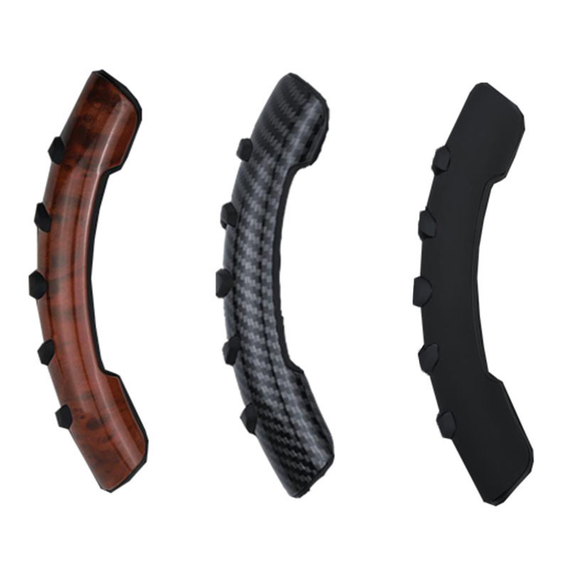 1 пара модифицированный чехол на руль автомобиля, противоскользящий чехол для руля, универсальный чехол из силикона и углеволокна для руля и захвата от пота