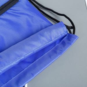 Sac à cordon personnalisé en usine avec logo, sac à dos de sport en polyester et nylon, sac à cordon portable unisexe pour la gym, sac à chaussures à cordon - Product Image 2