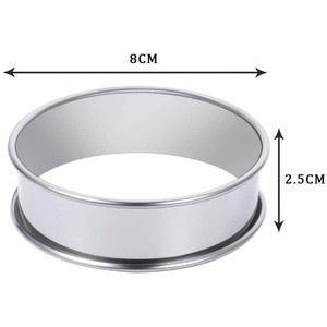 Vente en gros d'anneau à <span class=keywords><strong>tarte</strong></span> double roulé en acier inoxydable anneau rond à bord de rouleau <span class=keywords><strong>moule</strong></span> à <span class=keywords><strong>tarte</strong></span> aux œufs <span class=keywords><strong>moule</strong></span> à gâteau mousse française anneau à <span class=keywords><strong>tarte</strong></span> au fromage - Product Image 2