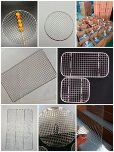 Thép không gỉ cắm trại BBQ nướng Grate chịu nhiệt tái sử dụng di động cho ngoài trời lửa Pit nướng dã ngoại bánh - Product Image 6