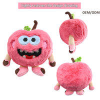 Jouet en peluche CE fabricant personnalisé noël rouge mal pomme coeur aimant APP WIFI contrôlé NFC peluche poupée cadeau de noël