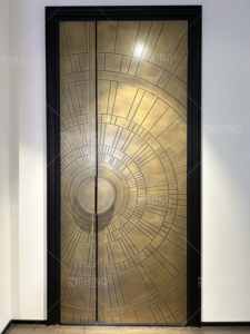 Роскошные стальные двери в итальянском стиле, наружные алюминиевые поворотные двери, современные защитные пуленепробиваемые домашние двери - Product Image 5