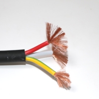 Kabel Multi-konduktor Fleksibel VERIBEST IEC60227 H05VV-F 3-inti 0.75mm/1mm/1.5mm Inti Tembaga Hitam Berisolasi PVC Kabel Daya 2