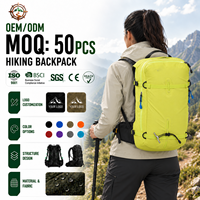 Sac à dos de randonnée imperméable de grande capacité 32L, sac à dos professionnel personnalisé pour le camping, les voyages, la randonnée et le ski