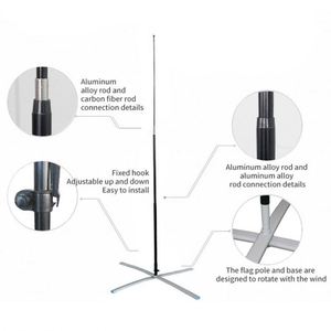 Custom Logo Large Polyester Feather <b>Flag</b> with Flagpole Stand for Office Banner Custom Manufacturing for Promotions - Product Image 2