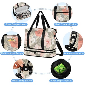 Hawaii Style Large Capacity Travel Duffel <b>Bag</b> Sport Gym Travel Waterproof Customized Promotional <b>Bags</b> - Product Image 5