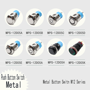 Wintai-tech sakelar tombol tekan <span class=keywords><strong>2</strong></span> Pin 12V, tombol tekan tanpa Nc 19mm sesaat - Product Image 3