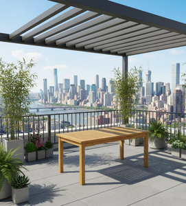 Premium rectangular teak <b>garden</b> coffee <b>table</b> crafted for outdoor elegance durability and timeless style in patios <b>gardens</b> resort - Product Image 4