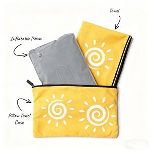 Inflatable <b>Pillow</b> Oversized Sand Free Quick Dry Towel With Carry <b>Case</b> for Beach Pool Travel - Product Image 6