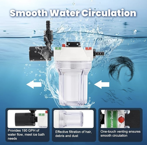 Puller Hot Bán 1/3HP <span class=keywords><strong>Ice</strong></span> Bath <span class=keywords><strong>Cooler</strong></span> tái chế nước <span class=keywords><strong>Cooler</strong></span> <span class=keywords><strong>Ice</strong></span> Máy làm lạnh nước cho máy nén tắm và bơm điều khiển từ xa - Product Image 4