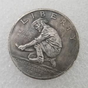 오래된 구리 미국 동전 캘리포니아 기념 은 반달러 1925년 복제품 - Product Image 6