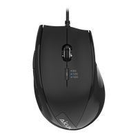 Souris optique filaire 6D pour bureau AIKUN GX8000 avec commutateur DPI 800/1200/1600, câble USB, roue en caoutchouc, Plug and Play