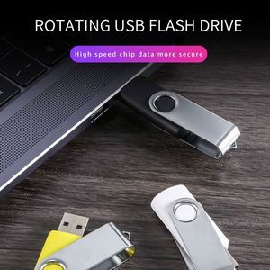 แฟลชไดรฟ์ USB 2.0 แบบหมุนได้พร้อมโลโก้สั่งทำพิเศษ ความจุ 1G-64GB  พร้อมพาวเวอร์แบงค์ไร้สายแบบหมุนได้ ชาร์จเร็ว - Product Image 4