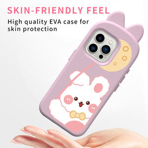 เคสโทรศัพท์มือถือ HGD กันน้ำ รุ่นยอดนิยม Eva ลายกระต่ายน่ารัก ปี 2024 สำหรับ iPhone 13 14 15 Pro Max X Xs Xr - Product Image 4