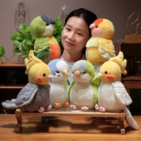 Produk Terlaris Mainan Boneka Grosir Serbaguna Kawaii dan Cantik Mainan Burung Beo 25cm Boneka Lembut untuk Anak