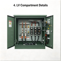 Poste de transformateur mobile compact trois phases 132 kV 40 MVA MSS-40-132 entièrement personnalisable, transportable sur remorque, monté sur châssis, à bain d'huile