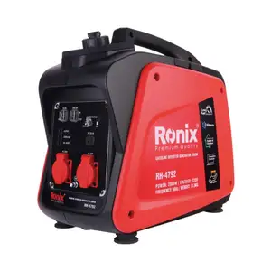 Ronix Ensemble de Rh-4792 Double système de protection Moteur en cuivre Générateur à onduleur à essence Générateur de puissance Générateur à essence 4.1L