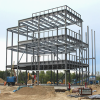 Bâtiment de bureau préfabriqué moderne et durable avec structure en acier, design minimaliste en panneaux sandwich, pour usage agricole et scolaire