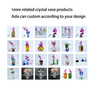 Hitop סיטונאי חמה למכירה גיאומטרי קריסטל פרחוני אגרטל קישוט אגרטל קריסטל בסגנון נורדי למרכז חתונה - Product Image 3