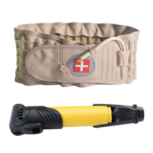 Ceinture de soutien lombaire gonflable pour le soin du dos et la correction de la colonne vertébrale, mise en forme du corps, bleu kaki - Product Image 2