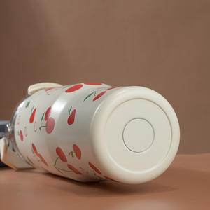 Gobelet isotherme Sweet Cherry 30 oz avec poignée et couvercle, bouteille d'eau réutilisable en acier inoxydable pour voiture et usage extérieur - Product Image 5