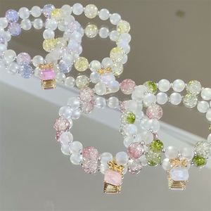Pulsera de Cuentas de Cristal Roto INS Fantasy Popcorn, Abalorio de Cristal con Degradado de Color, Pulseras de la Amistad para Niñas y Mujeres, Regalo de Joyería - Product Image 2