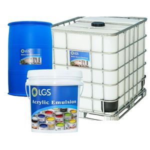 Emulsión de copolímero acrílico a base de agua, fórmula no tóxica y ecológica, aplicación para revestimientos de paredes interiores y exteriores. - Product Image 2