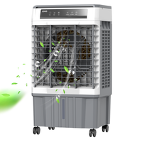 Refroidisseur d'air évaporatif portable à économie d'énergie avec télécommande, réservoir d'eau de 20 L, 3 vitesses réglables, faible bruit, grand volume d'air