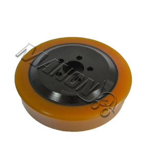 Roue motrice de chariot élévateur Hyster, jante en acier polyuréthane, différentes tailles, pour pièces d'équipement de manutention - Product Image 5