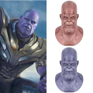 Avengers 4 <span class=keywords><strong>Endgame</strong></span> Thanos Cosplay Masque en latex pour Halloween Cross-Border Party & Masquerade Face Mask - Product Image 1