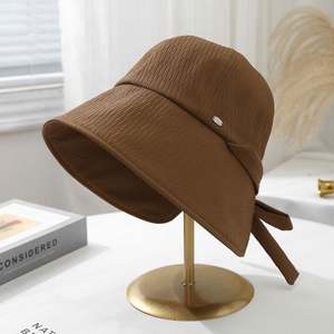 Chapeau Bob Printemps-Été avec ouverture pour queue de cheval, Nouvelle Collection Tendance, pour l'extérieur et la protection solaire - Product Image 4