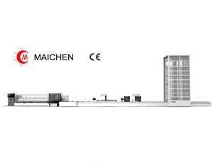 เครื่องจักรผลิตหน้าต่างและประตูอัตโนมัติ พร้อมมอเตอร์แบบมีลูกปืน PLC สำหรับการผลิตอะลูมิเนียมที่ยืดหยุ่นได้ - Product Image 1