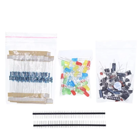 Kit de démarrage de composants électroniques essentiels YE avec LED, buzzer, condensateurs, résistances