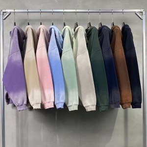 <span class=keywords><strong>Felpa</strong></span> <span class=keywords><strong>con</strong></span> Cappuccio da Uomo Stile Streetwear in Pile Pesante 360g, Tinta a Spruzzo <span class=keywords><strong>con</strong></span> Effetto Sfumato, Effetto Usurato, Spalle Cadenti, Tasche, Effetto Lavato - Product Image 3