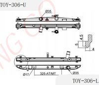 Réservoir en plastique d'origine pour radiateur Toyota OE 16400-0P410 PA66-GF30, résistant aux fissures et à la déformation