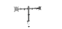 Support de montage pour moniteur de bureau double réglable avec pince Bras de moniteur double pour support d'ordinateur Lcd Tv 13 "-32" Ce Stock à 360 degrés