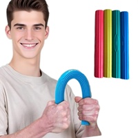 Ejercitador de Agarre de Mano con Resistencia, Barra de Flexión de Silicona para Codo, Barra de Entrenamiento con Diferentes Resistencias, Suministro de Fábrica