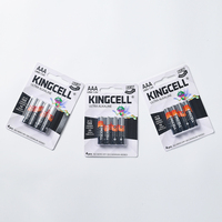 KINGCELL baterai Alkaline ukuran AAA LR03 awet baterai kering utama untuk mainan