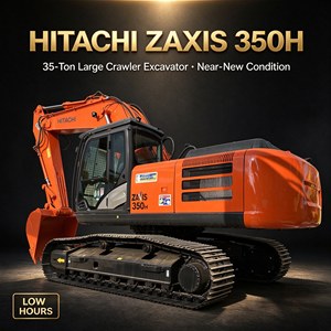Excavadora de cadenas Hitachi Zaxis 350H usada de 35 toneladas, casi nueva, con pocas horas de uso, excavadoras hidráulicas de segunda mano en stock - Product Image 1