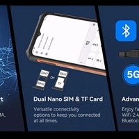 Cubot KingKong ES Smartphone Android 14 Ultra-tipis dan Tangguh, Octa Core, 6GB+128GB, Layar LCD 6.5 inci 90Hz, Kamera 48MP, Tahan Air IP68, GSM