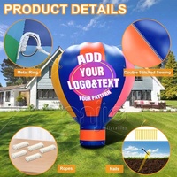 Ballon à air chaud gonflable flottant à l'hélium, ballon à air chaud personnalisé, ballon à air chaud volant pour la publicité et la promotion d'événements