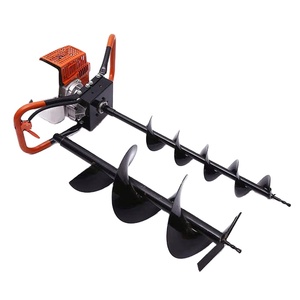 2 Stroke Manual Soil <b>Auger</b> Hand Push Ground Hole <b>Drilling</b> Machine for Tree Planting Farm Machines - Product Image 1