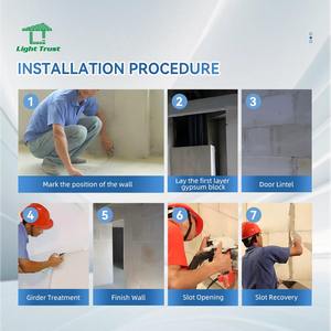 Moderne hoch dichte Gips steine Schall dichte feuerfeste Wand blöcke für das Haus Wohnzimmer Schlafzimmer für Park Hotel anwendungen - Product Image 3