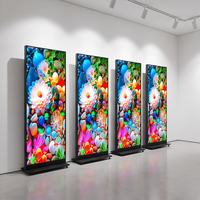 Écran vidéo LED pliable Vislat P1.86/2.5 pour affichage publicitaire numérique, portable, étanche, plug-and-play, pour stand