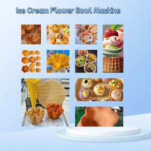 Machine <span class=keywords><strong>semi</strong></span>-automatique professionnelle pour la fabrication de cornets de crème glacée en forme de bol profond, production Malaisie - Product Image 5