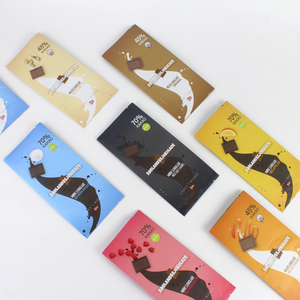 Bolsa de sellado térmico de superficie mate impresa personalizada para barra de chocolate bolsa de sellado trasero con lámina para bolsa de embalaje de barra de chocolate - Product Image 3