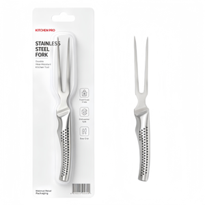 Ensemble de couteau à steak et fourchette à viande en acier inoxydable de haute qualité, 8 pouces, avec manche ergonomique creux en forme de nid d'abeille - Product Image 1