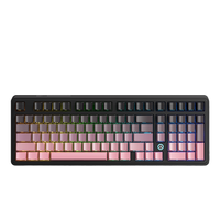 Clavier de jeu Ajazz Ak980 à interrupteurs mécaniques, trois modes, échangeables à chaud, sans fil, RGB, écran personnalisable, 8000 mAh, USB Type-C