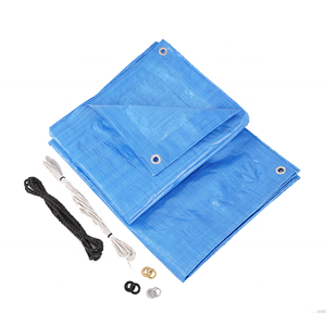 Million 100 Gsm Bâche Tailles <span class=keywords><strong>5x6</strong></span> Mètres Amérique Canada Importé Hdpe Étanche Poly Bleu Toit Bâches Couverture De Pluie Bâche - Product Image 4